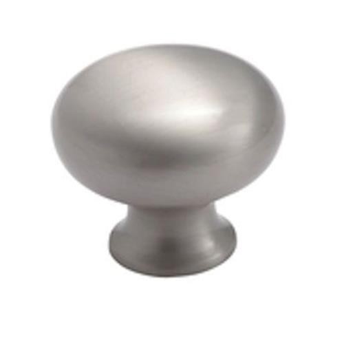 (5 Pack) 1-5/16 inch Traditional Knob Satin Nickel
