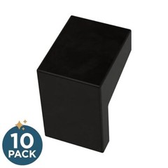Mirrored Cabinet Knob, 1-1/16 in (27mm) Drawer Knob, 10 Pack, Matte Black