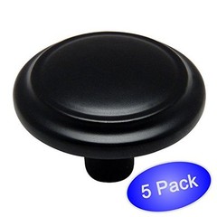 *5 Pack* Cosmas Cabinet Hardware Flat / Matte Black Knobs #799FB