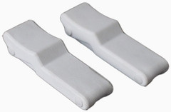 2 Pcs 4 inch Flexible Draw Latch Soft White Rubber Over Center Boat Latch Door H