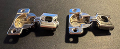 Pair of GRASS 860-45 Self-Closing Hinges with W10 21 Plate | 5/8″ Overlay