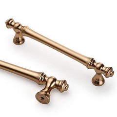 5 Inch(128mm) Kitchen Cabinet 5″ Hole Center Champagne Bronze 10 Pack