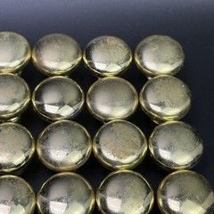 Solid Heavy Duty Brass 1.25 inch Gold Colonial Cabinet Knobs- Lot Of 38 Knobs