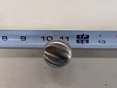 Set of 19 Used 1.5″ Stainless Steel Cabinet Knobs (Heavy Duty @ 3.65 oz each)