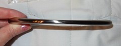 NEW SHINY SILVER CURVED ARCHED CABINET DRESSER PULL 5″ CENTER 6 1/4″ WIDE