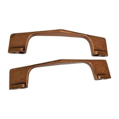 Vtg Chevron Arch Boomerang Polished Copper Cabinet Pull 2.75″ – Lot of 2