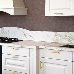 Pack Cabinet Handles with 3 Inch 3″ Hole Center 10 Brushed Brass T-Shaped