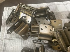 Lot of 90 Amerock Insert Hinges 3/8″ Antique Brass CM 7628-ME Antique English
