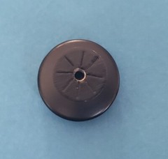 Emtek 86432US19, Art Deco Collection, 1-1/4″ Mushroom Cabinet Knob, Flat Black