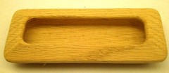 [15] Oak Unfinished Cabinet FURNITURE Handle RECESSED Pulls Knob RL