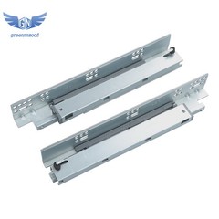 Soft Close Drawer Slides 1 Pairs,12 Inch Drawer Slides Bottom Mount Hidden 100LB