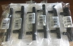 6 Matte Black Kitchen Cabinet Pulls 76mm or 4 & 7/8 inches