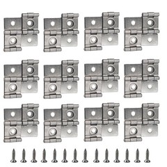 12Pcs 47x47mm Double Acting Hinges, 270 Degree Folding Screen Hinge, Double S…