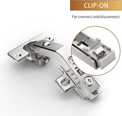 2 Pack 1 Pair 135 Degree Lazy Susan Hinges Full Overlay Concealed for Cabinet, C