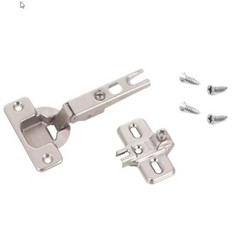 Blum 100-Degree Full Overlay Concealed Self-closing Nickel Plated Cabinet Hinge