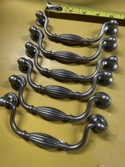 Top Knobs Tuscany Handle Oval Drawer Pull MDC 3215 Vtg Pewter Antique Silver 5”