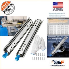 Heavy Duty Drawer Slides 12 Inches – Locking Mechanism & Zinc Finish