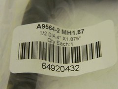 Electro Hardware Black Aluminum Drawer Pull 1/2" DiameterQTY 10 64920432