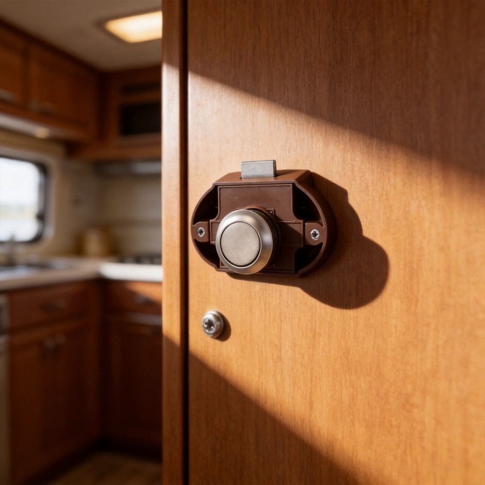Safety Latch Push Button Lock For Drawer Cupboard Cabinet Home Hardware