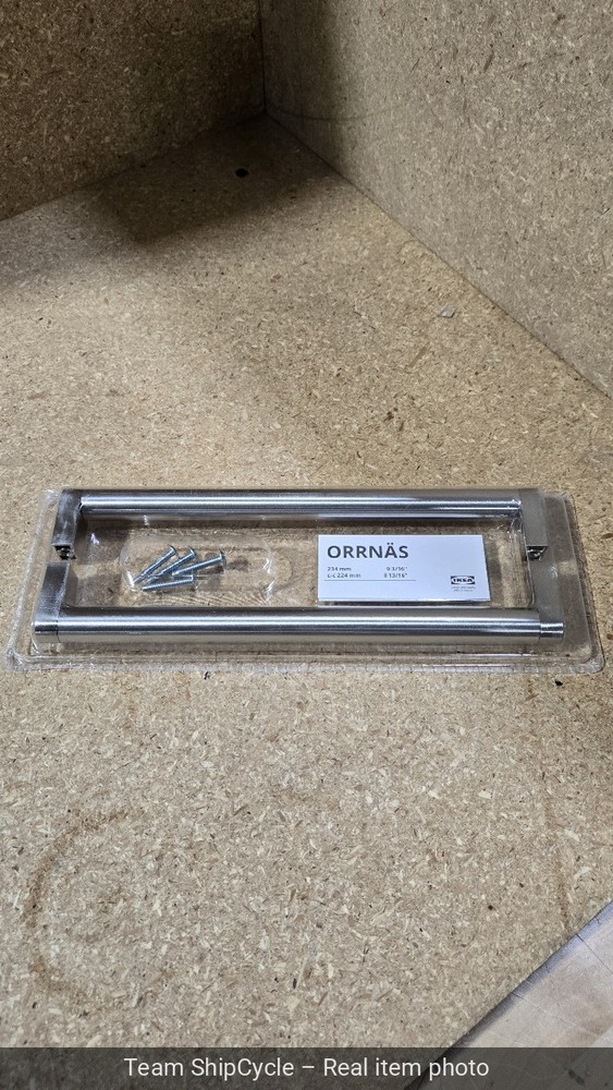 2 Pack IKEA ORRNAS 9′ Stainless Steel Handle 12 58 CC Hole Spacing G1N