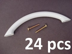 24 Liberty 96mm Plastic Bow Pull Handle White Coordinates