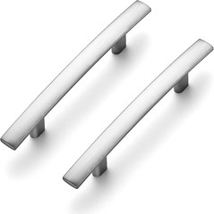 Brushed Nickel Curved Cabinet Pulls – 30 Pack, 5-3/16″ Length, 3″ Center