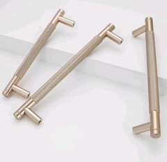Champagne Color Metal Cabinet Or Drawer Pulls Lot Of 4