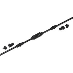 Signature Ironmongery Stepney Door Iron Cremone Bolt 9 feet Black Powder Coated