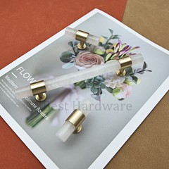 Natural crystal stone Drawer Pulls Brass Cabinet Handle Pulls home Hardware