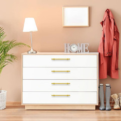30 Pack Gold Cabinet Handles – 6-1/4″ Hole Center Cabinet Pulls Drawer Pulls Cab