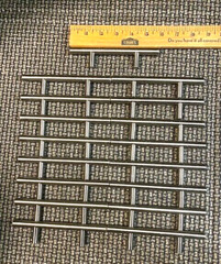 6 Brushed Nickel Stainless Steel 6″ Cabinet Rod Pull Kitchen Spacing 3.25 in