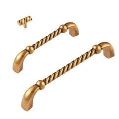 Utopia Alley Naples Pull Handle – Antique Brass Metal Drawer Pull Handle 3.75″