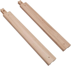 Wooden Drawer Slides 16 Inches Classic Wood Center Guide Track with Slide Glides