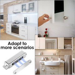 4 Pcs Magnetic Door Catch 150Lb Stainless Steel Heavy Duty Strong Magnetic Cabin
