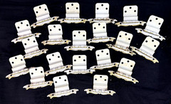 Lot of 20 French Provincial Cabinet Hinges by Amerock Ivory & Gold