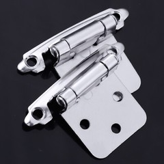 50X Overlay Self Closing Face Mount Cupboard Door Hinge Kitchen Cabinet Hinges