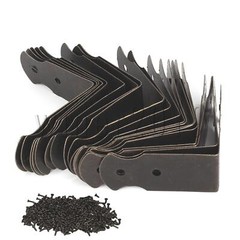 Large Bronze Decorative Iron Vintage Box Corner Guards Cover Pack of 20