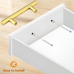 Elegant Gold Cabinet Pulls – 10 Pack Modern Drawer Hardware for Chic Interiors