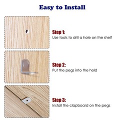Shelf Support Pegs, 50 Pcs Pegs with Hole, 5mm 50 pcs L-Shaped, Silver