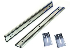 Ball Bearing Full Extension 20″Soft Close Drawer Slide with Rear Bracket 10 Pair