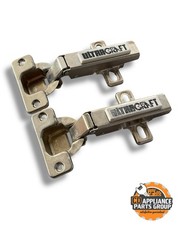 2 BLUM CABINET HINGES 5/8” Overlay (84.355-01B) w/ Clip-On Plate (175L810-01)