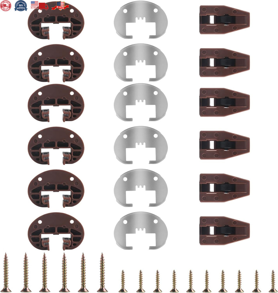 Dresser Drawer Slides Replacement Kit for Kenlin Rite-Trak II Model #168, 6 Set