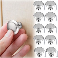 10 PCS Stainless Steel Cabinet Knobs Drawer Pulls Door Handles Kitchen Hardware