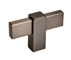 Amerock BP36720BBNBN, Mulino T-Schaped Knob, Black Brushed Nickel/Black Nickel