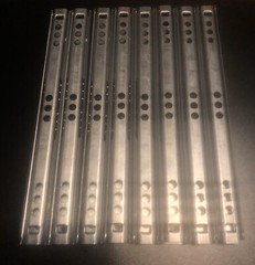 8x Mini Ball Bearing Drawer Slides. 7 Inch Drawer Slides. Full Extension