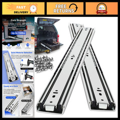 Heavy Duty Full Extension Drawer Slides 12-40 Inch, 150 Lbs Capacity, Metal Rail