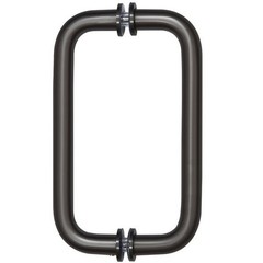 CRL Oil Rubbed Bronze 8″ Tubular Back-to-Back Pull Handle for shower door