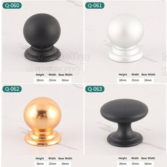 Stainless Steel Round Cupboard Knob Chest Drawer Cabinet Kitchen Pull Handles