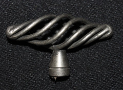 Lot of 5 Bird Cage Oblong Drawer Handle Pull Antique Pewter 2 3/8″ T- Shaped NEW