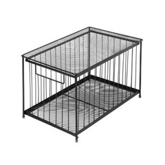 Large Stackable Slide Out Drawer Black – 9.33 (H) x 10 (W) x 15 (D)